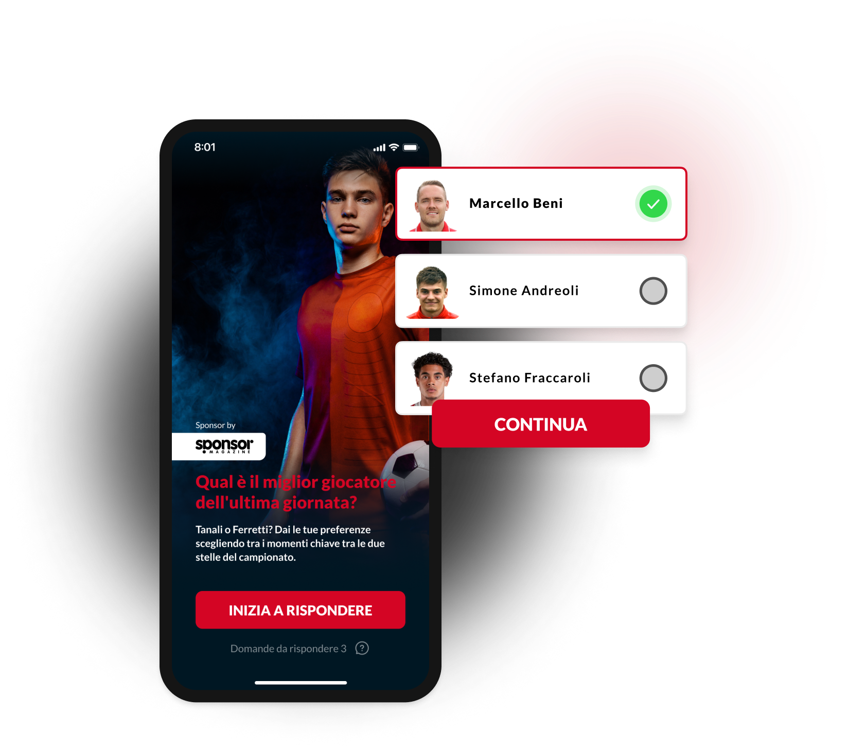 SportXP mobile app news example